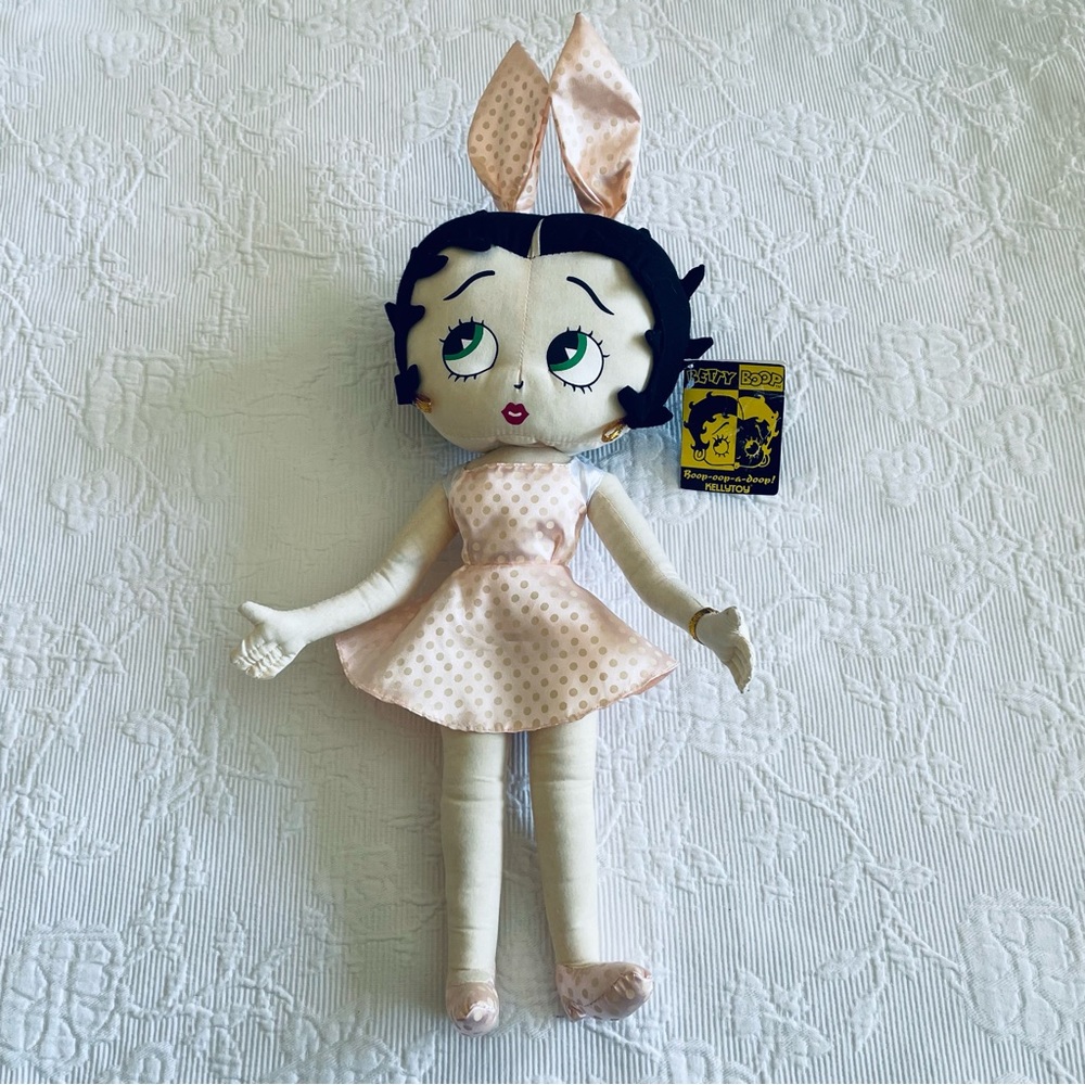 Betty Boop Kellytoy Polka Dot Bunny Betty Easter Collection Pink 2004
